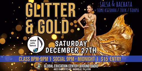 Glitter & Gold Salsa & Bachata Social \ud83e\udd42\u2728 