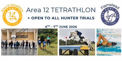 Area 12 Tetrathlon Qualifier inc.Triathlon & Open to all Hunter Trials