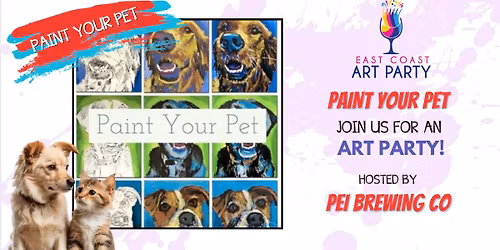 Art Party 1217 \u2013 Paint Your Own Pet \u2013 The PEI Brewing Company \u2013 Charlottetown