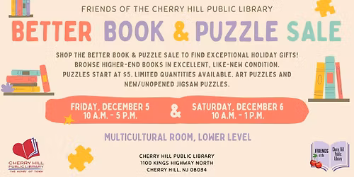 Friends of the Library - Better Book & Puzzle Sale