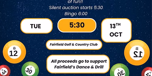 Fairfield Dance & Drill Bingo Fundraiser 