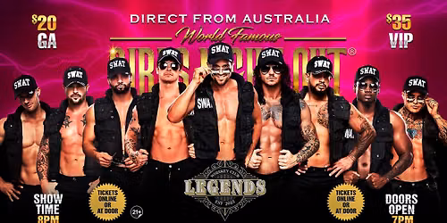 Aug 8th: Bakersfield, CA - GIRLS NIGHT OUT THE SHOW\u00ae AUSTRALIA TAKEOVER at Legends