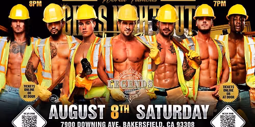 Aug 8th: Bakersfield, CA - GIRLS NIGHT OUT THE SHOW\u00ae AUSTRALIA TAKEOVER at Legends