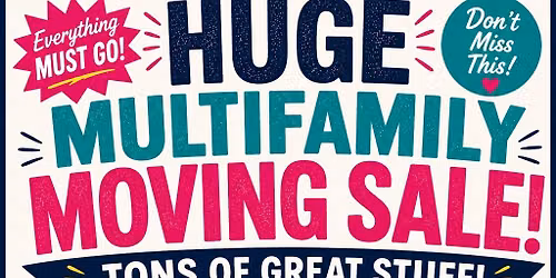 Jenkins Multifamily Moving Sale