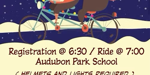 Audubon Park Holiday Lights Bike Ride