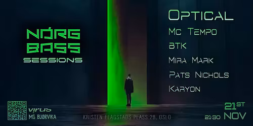 Norgbass Sessions: OPTICAL (Virus recordings) & MC TEMPO (Eternity), BTK (BTKDaudio)