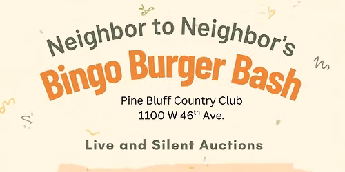 Bingo Burger Bash and Auctions