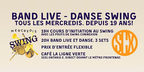 Trio de l'\u00eele aux Mercredis swing - Live jazz and swing dancing !