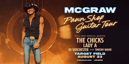 102.9 The Wolf Welcomes Tim McGraw to Target Field w\/The Chicks & Lady A