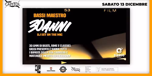 BASSI MAESTRO in tour - 30 ANNI @ CAPITOL