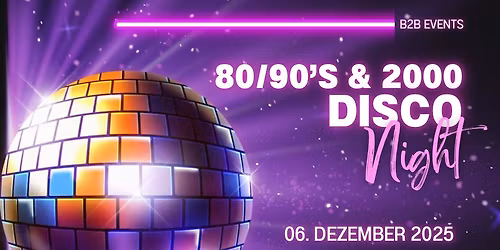 80\/90\u2018s & 2000er Disco Night