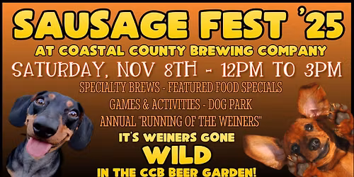 Sausage Fest 2025 Hosted by Coastal County Brewery