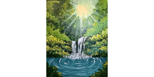 Sunlit Oasis  - Paint and Sip in Chicago | Classpop!\u2122