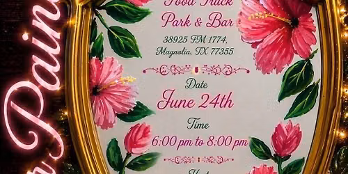 Mirror Paint & Sip At Crazy Train Food Truck Park & Bar