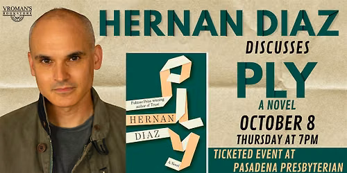 Hernan Diaz discusses and signs Ply
