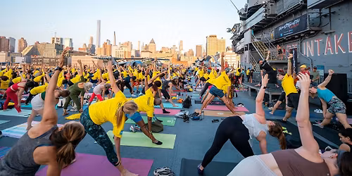 IronStrength and Sunset Yoga on Intrepid with Lyons Den Power Yoga