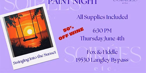 Sunset Paint Night + 50% Off Wine at Fox & Fiddle