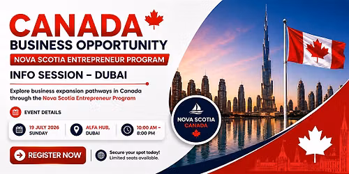Nova Scotia Entrepreneur Program \u2013 Information Session