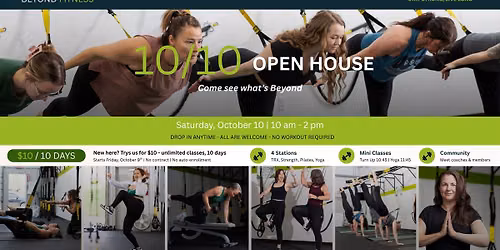 10\/10 Open House | Beyond Fitness