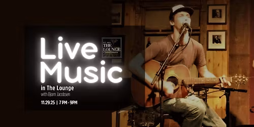 Live in The Lounge with Bjorn Jacobsen - NO COVER