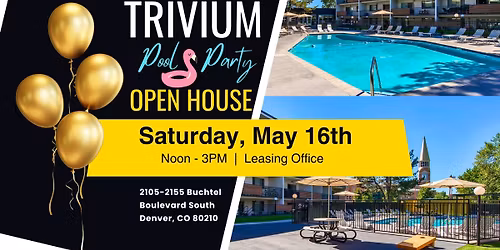 Trivium Pool Party & Open House (University)