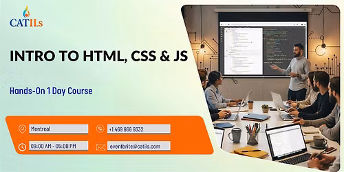 Intro to HTML, CSS & JS: Hands-On 1 Day Course in Montreal