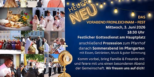 Vorabend Fronleichnamsfest