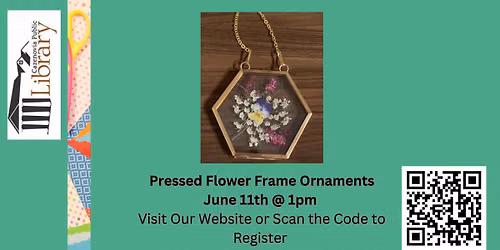 Crafternoon: Pressed Flower Frame Ornaments 