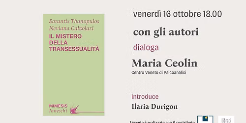 Presentazione di "Il mistero della transessualit\u00e0"