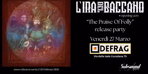 L'IRA DEL BACCANO New Album Release Party ROMA