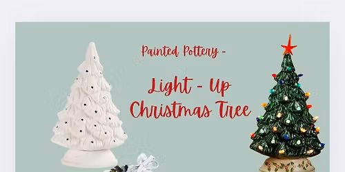 Painted Pottery- Christmas Tree