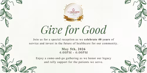 Give for Good - Celebrating 40 Years of MLK Health