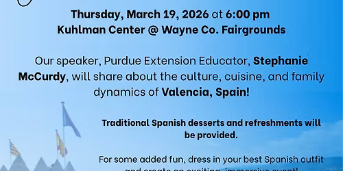 Wayne County Extension Homemakers International Night