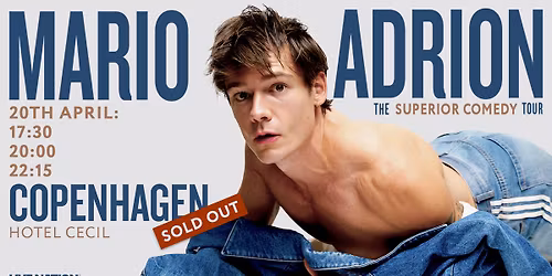 Mario Adrion - The Superior Comedy Tour \/\/ Hotel Cecil \/\/ 20. april 2026 - UDSOLGT