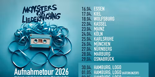 Monsters Of Liedermaching \/\/ Absolute Aufnahmetalente \u2013 Die Aufnahmetour 2026 \/\/ K\u00f6ln