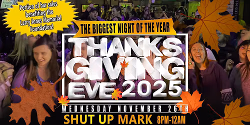 2025 - Blackout Wednesday! Shut Up Mark @ Gridiron