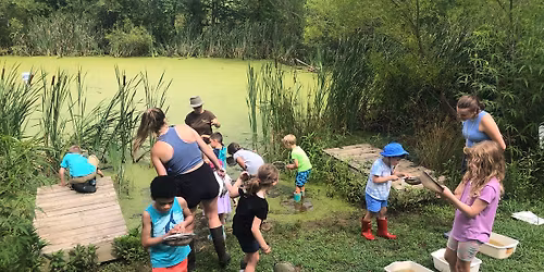 Preschoolers at the Pond