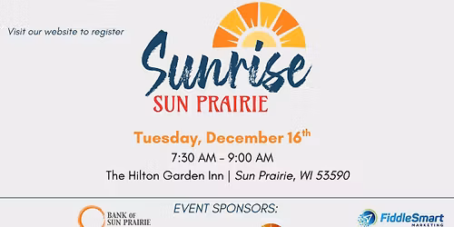 Sunrise Sun Prairie - December