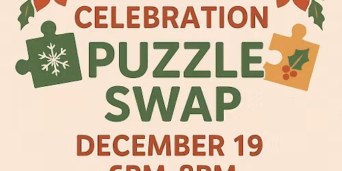 Holiday celebration puzzle swap