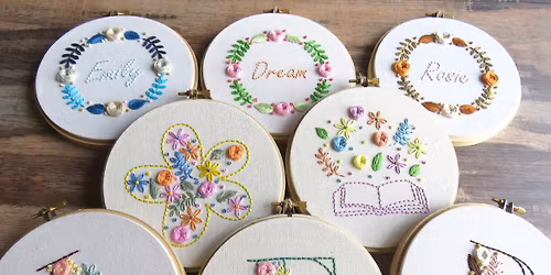 *Fully Booked* School Holiday Beautiful Alphabet Embroidery Workshop (Age 10+)