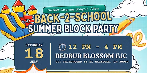Back to School Summer Block Party