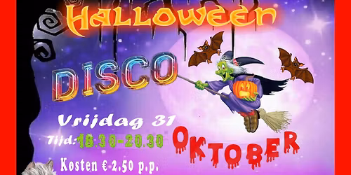 Vrijdag 31 oktober Halloween Kinderdisco