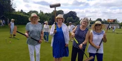 Croquet and afternoon tea