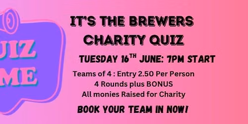 MONTHLY CHARITY QUIZ!