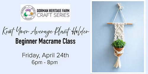 KNOT your average plant holder - Beginner Macrame