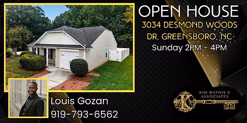 OPEN HOUSE - 3034 Desmond Woods Dr