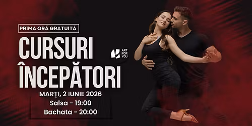 \ud83d\udd25Salsa & Bachata pentru \u00eencep\u0103tori \u2013 grup\u0103 nou\u0103 @Art for You