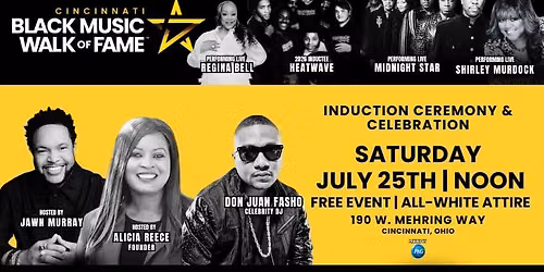 Cincinnati Black Music Walk of Fame Induction Ceremony