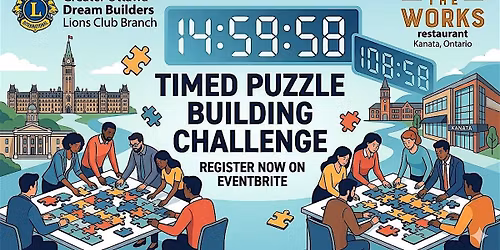 Puzzle Building Challenge Evening at The Works Kanata!