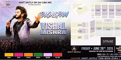 Vishal Mishra Live Concert in New Jersey